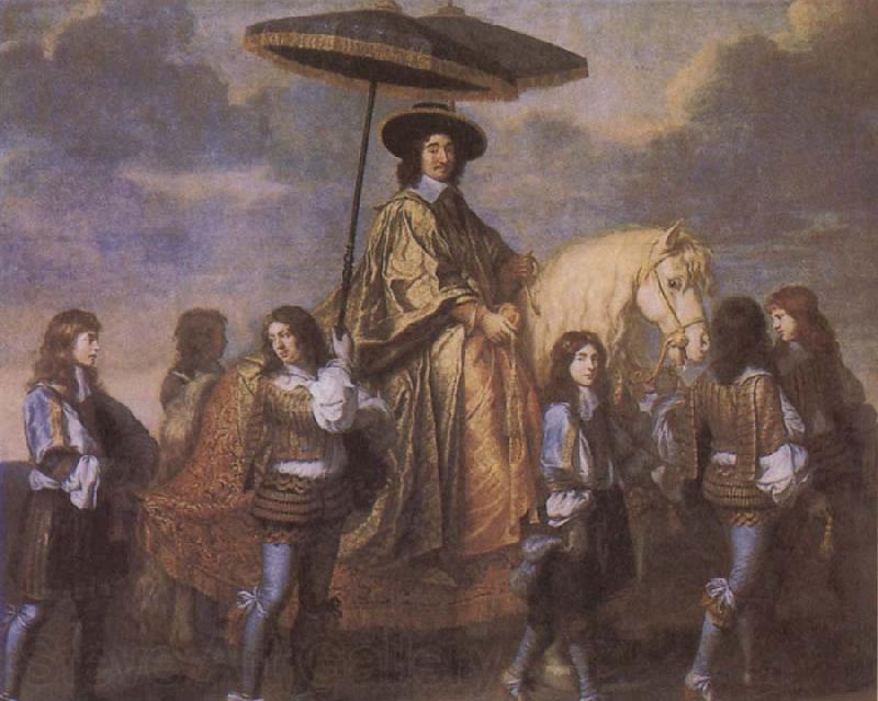 Charles le Brun Chancellor Seguier at the Entry of Louis XIV into Paris in 1660 Spain oil painting art